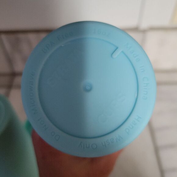 NEW STRATA Acrylic Tumbler Matte Pastel Blue & Green 16oz Set of 2 - Picture 8 of 9